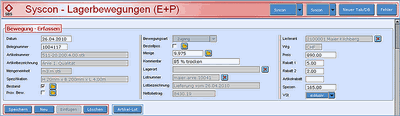 Lagerbewegungen