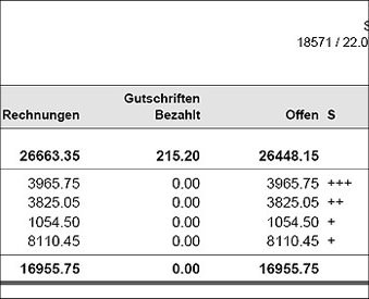 Mahnvorschau