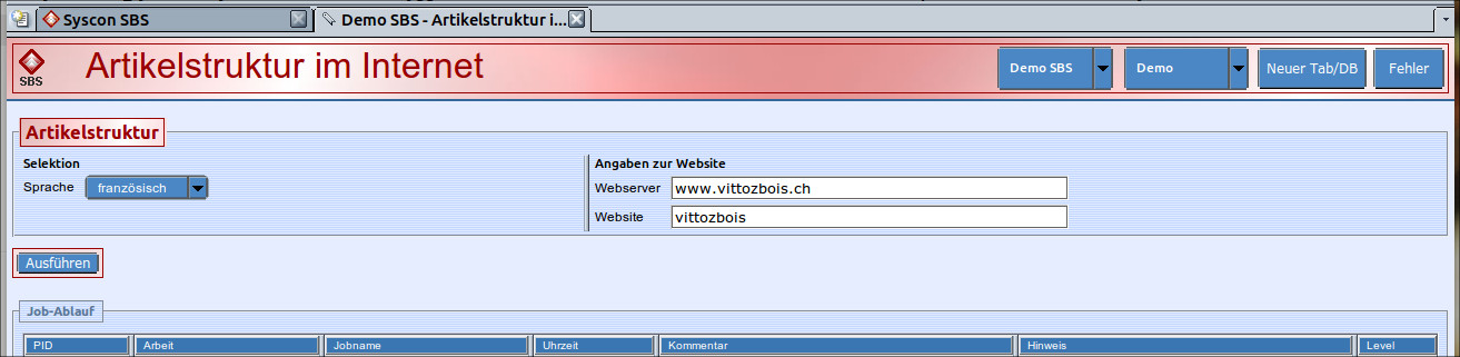 Webexport